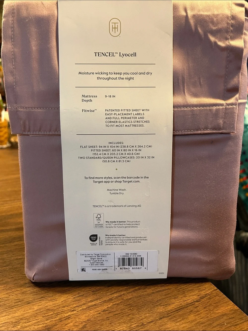 Threshold Cool TENCEL Lyocell Sheet Set - Lavender